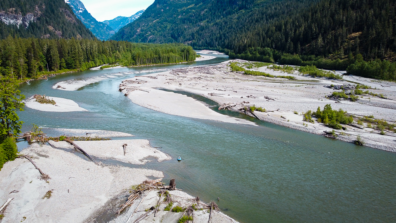 Fishing on the river