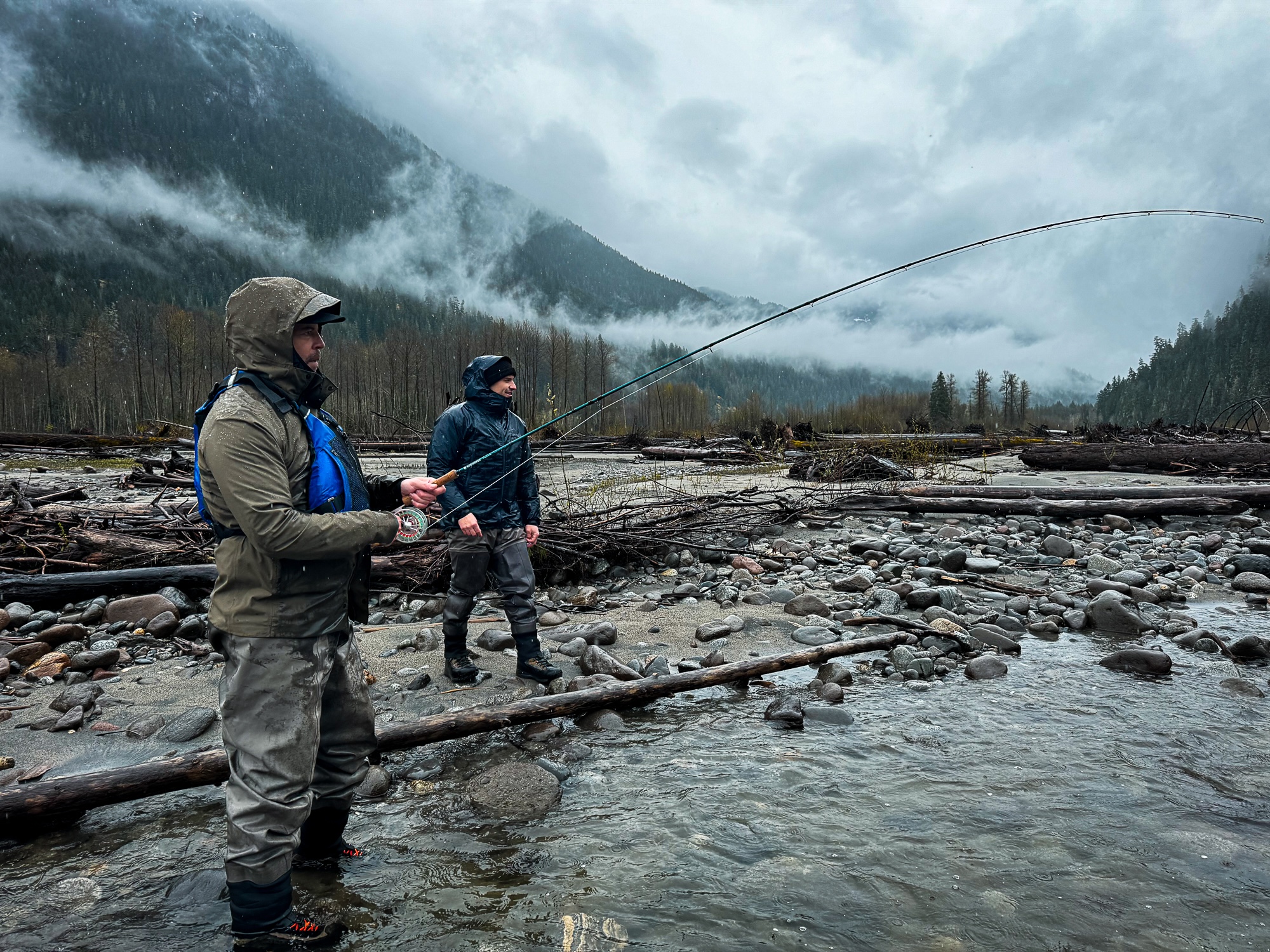 Winter fly fishing in BC
