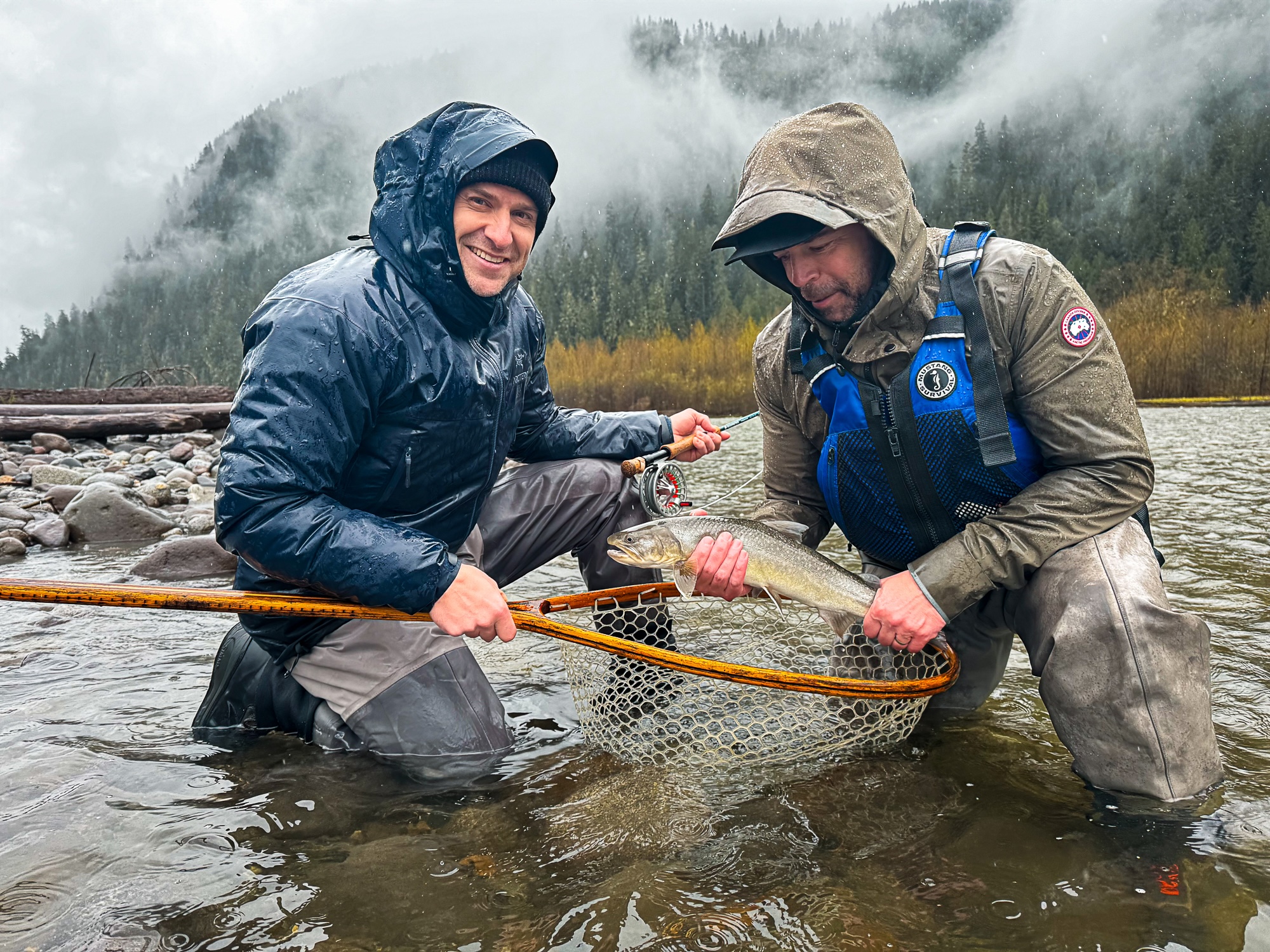 Winter fly fishing in BC