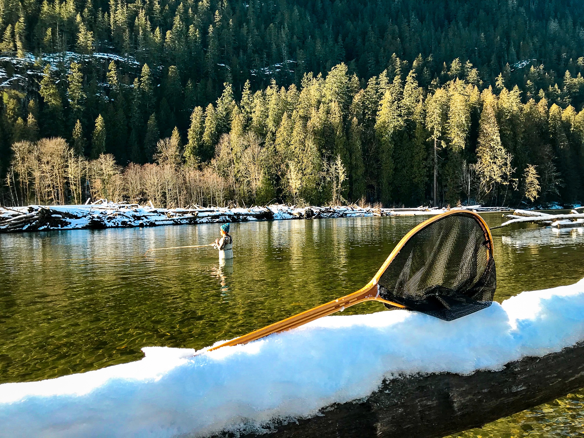 Winter fly fishing in BC