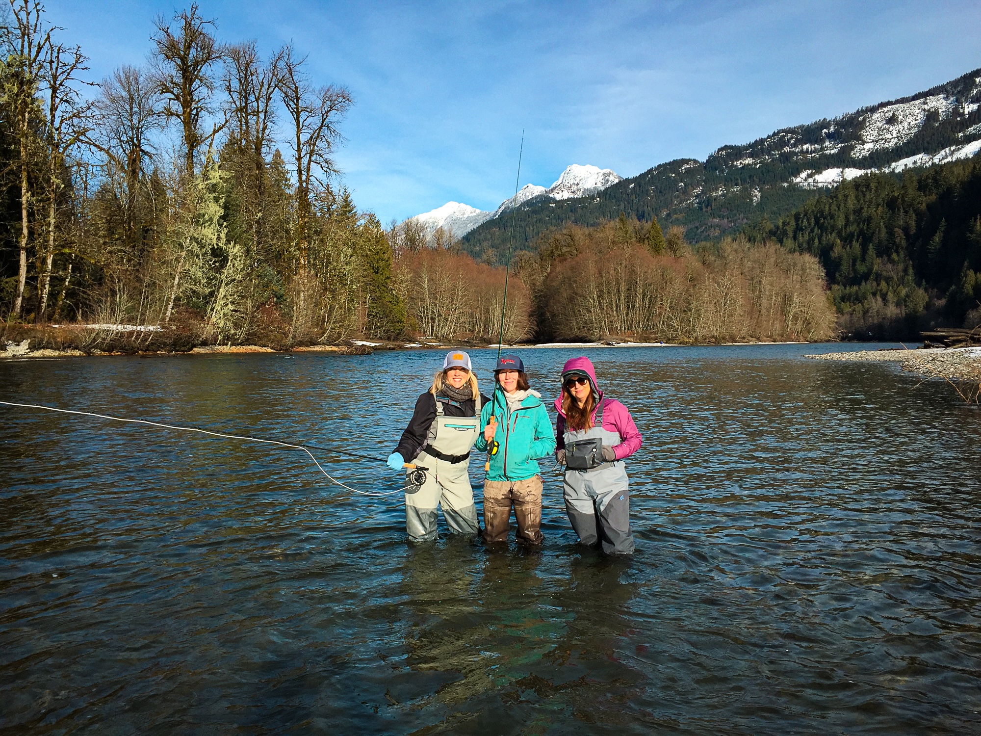 Winter fly fishing in BC