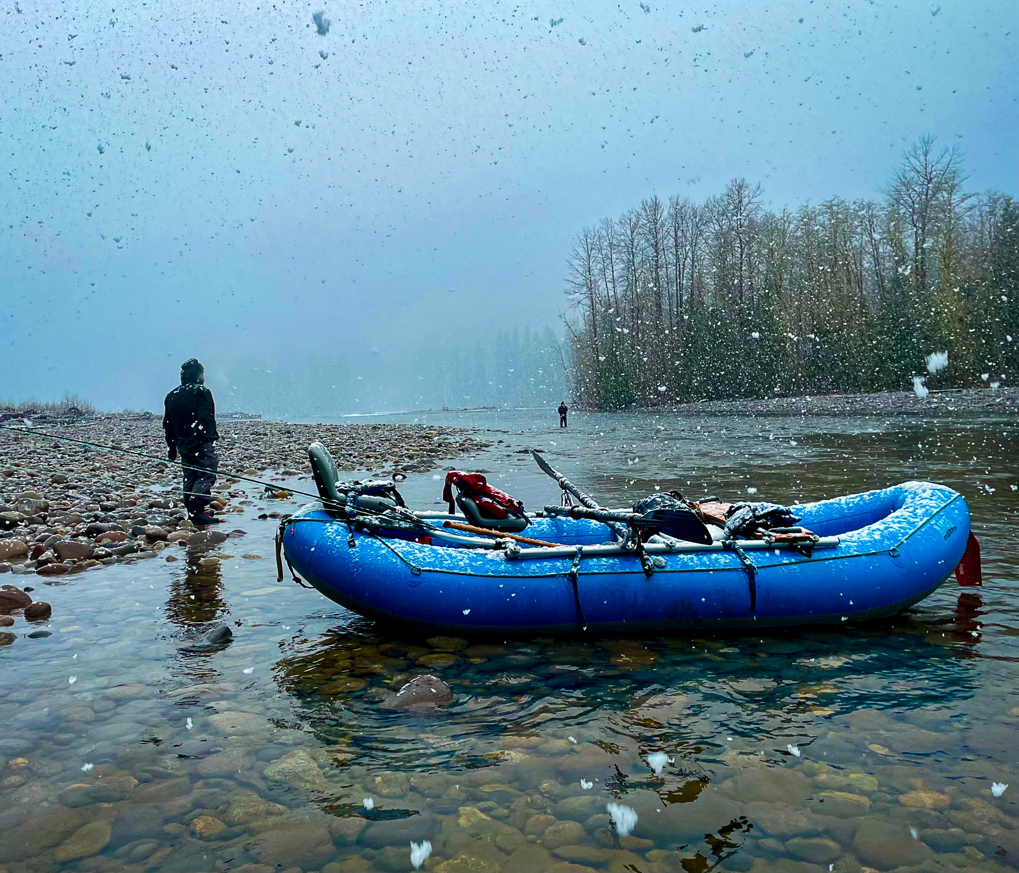 Winter fly fishing in BC