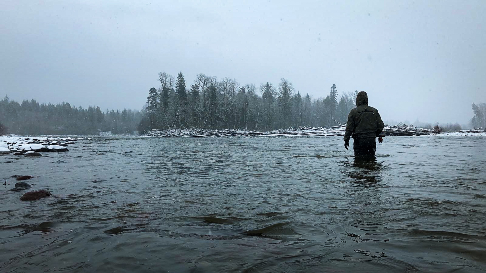 Winter fly fishing in BC