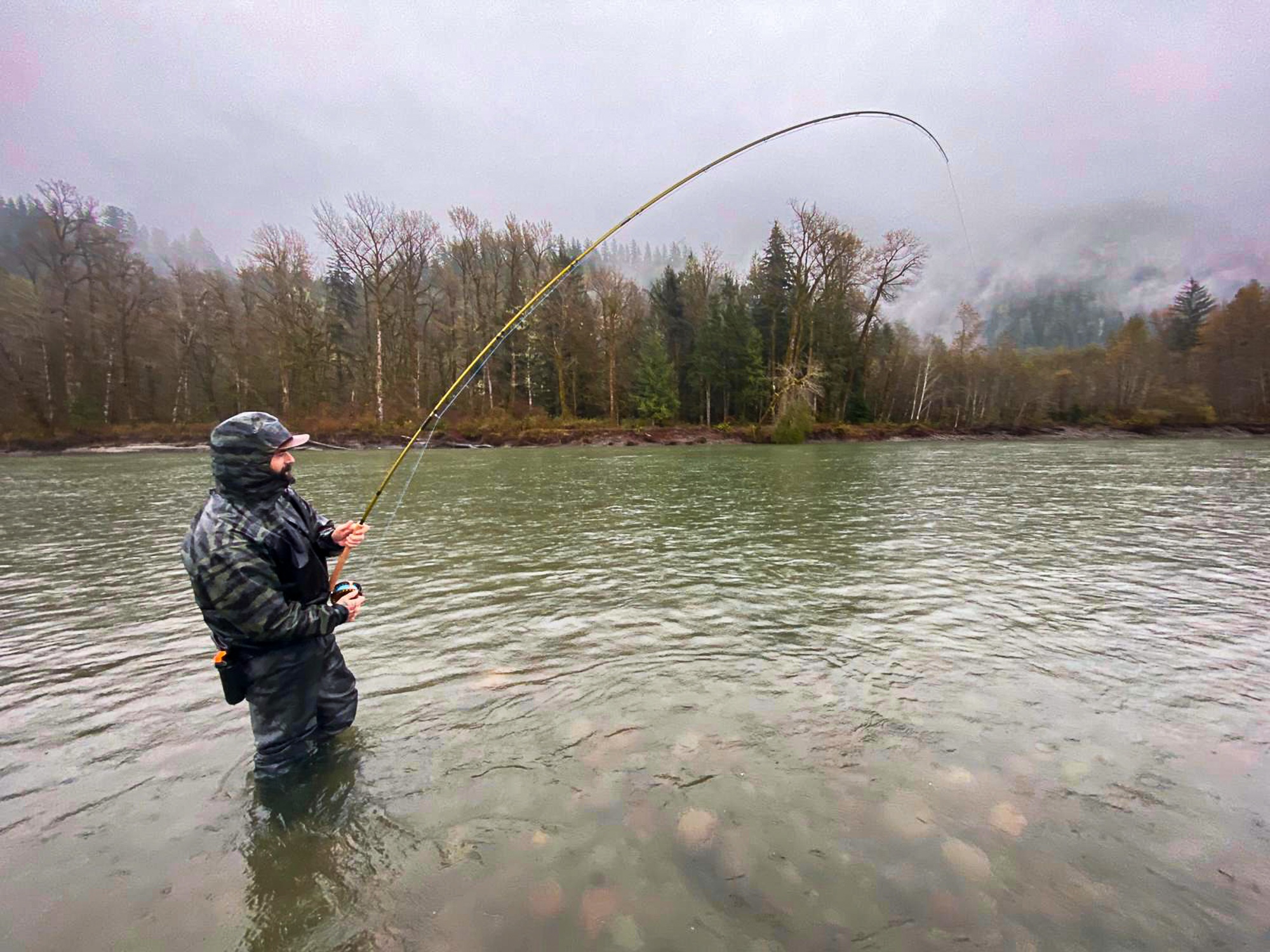 Winter fly fishing in BC