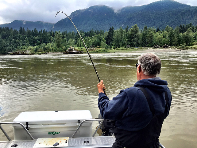 Fraser River sturgeon fishing