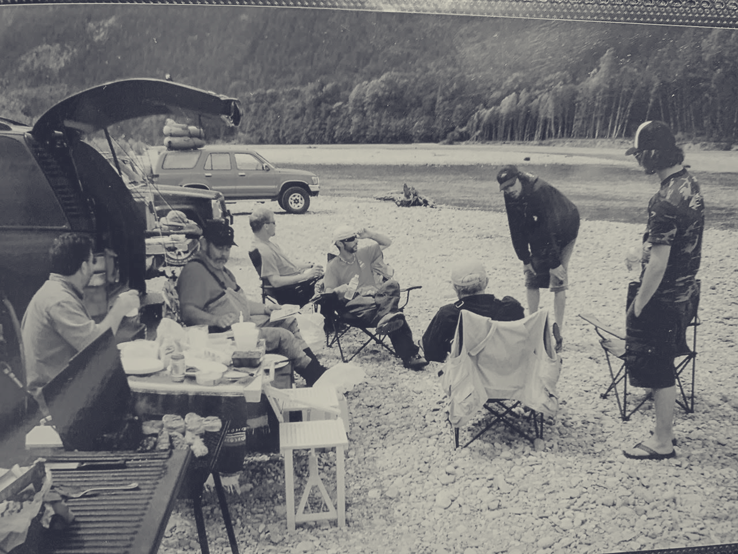 The Chromer crew on the river