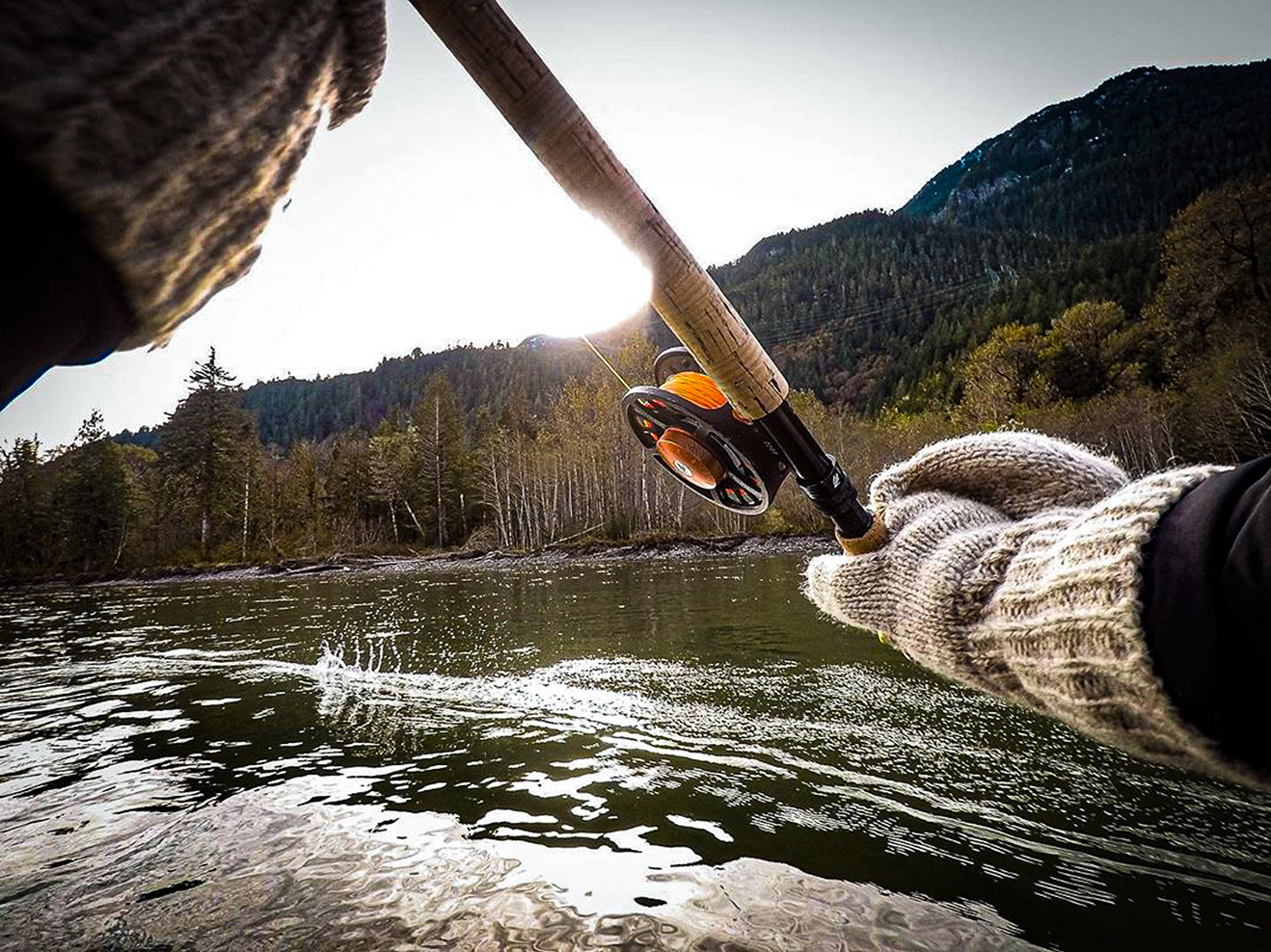 Winter fly fishing in BC